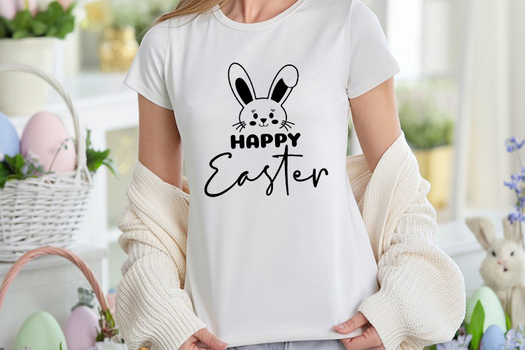 Happy Easter SVG Design Shirt Mockup Image.jpg