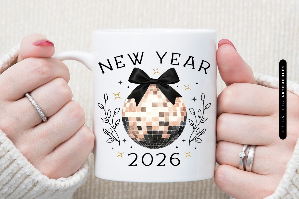 Coquette New Year 2026 Sublimation PNG Mug Mockup Image.jpg