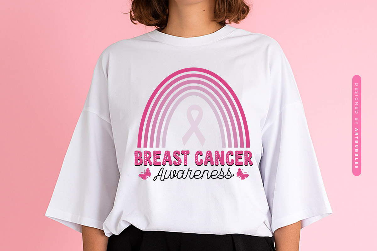 Coquette Breast Cancer Awareness Sublimation Design Tshirt Mockup Image.jpg