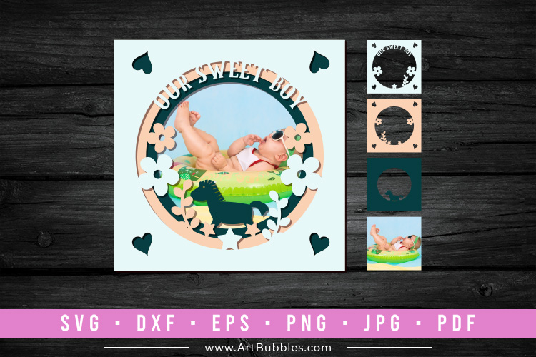 Photo Frame Papercraft Temaplate Preview 01.jpg