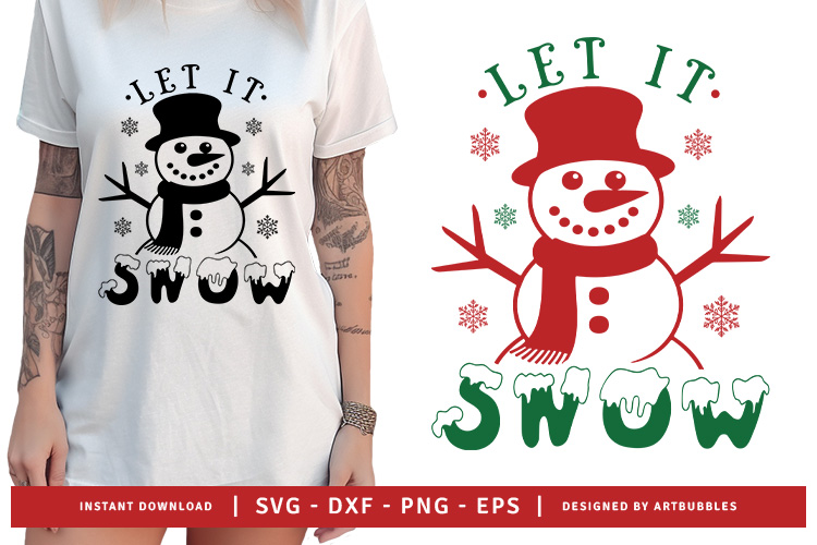 Let It Snow - Free Christmas SVG Image.jpg