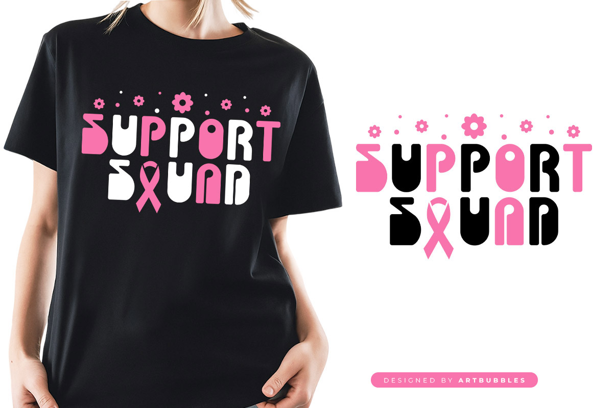 Support Squad - Retro Breast Cancer SVG