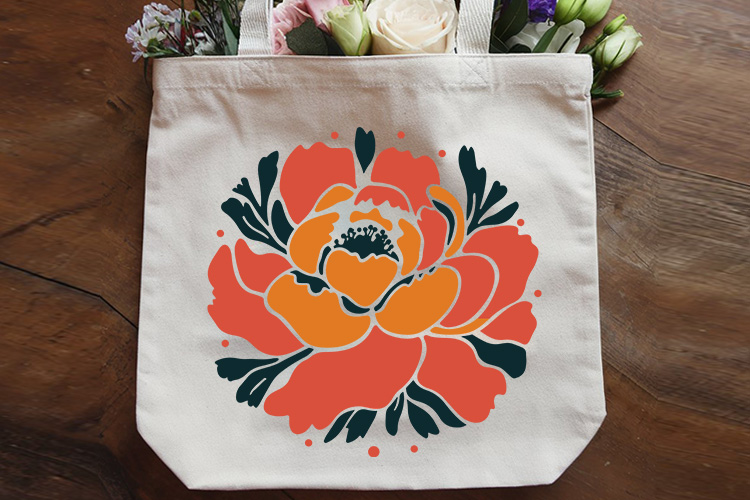 Beautiful Abstract Art Flower SVG Vector Tote bag Mockup Image.jpg