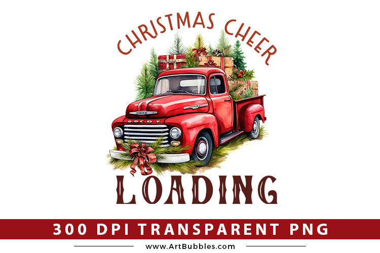 Christmas Cheer Loading PNG Sublimation