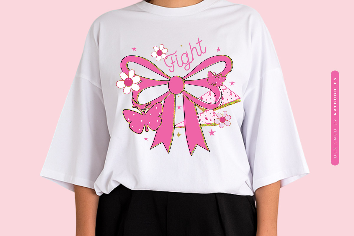 Coquette Fight Breast Cancer Sublimation Print Sweatshirt Mockup Image.jpg