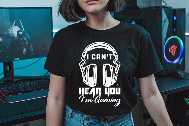 I can't Hear You I'm Gaming SVG Vector Tshirt Mockup image.jpg