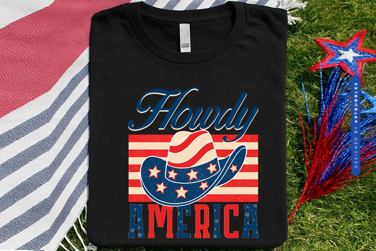 Howdy America - Western 4th of July Sublimation Shirt Mockup Image.jpg