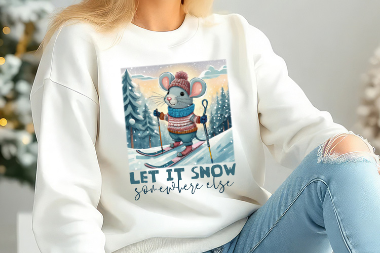 Let It Snow Somewhere Else - Winter Sublimation PNG Sweatshirt Mockup Image.jpg