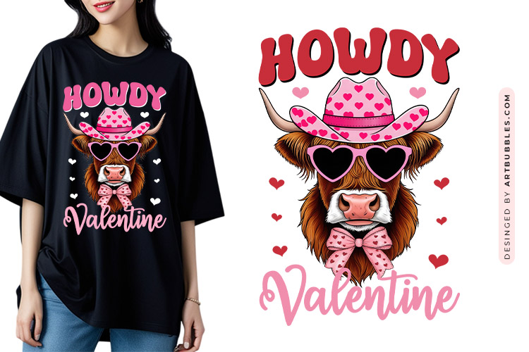 Coquette Howdy Valentine PNG Sublimation
