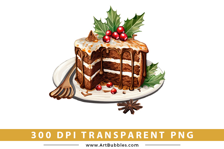 Christmas Dessert Sublimation Clipart