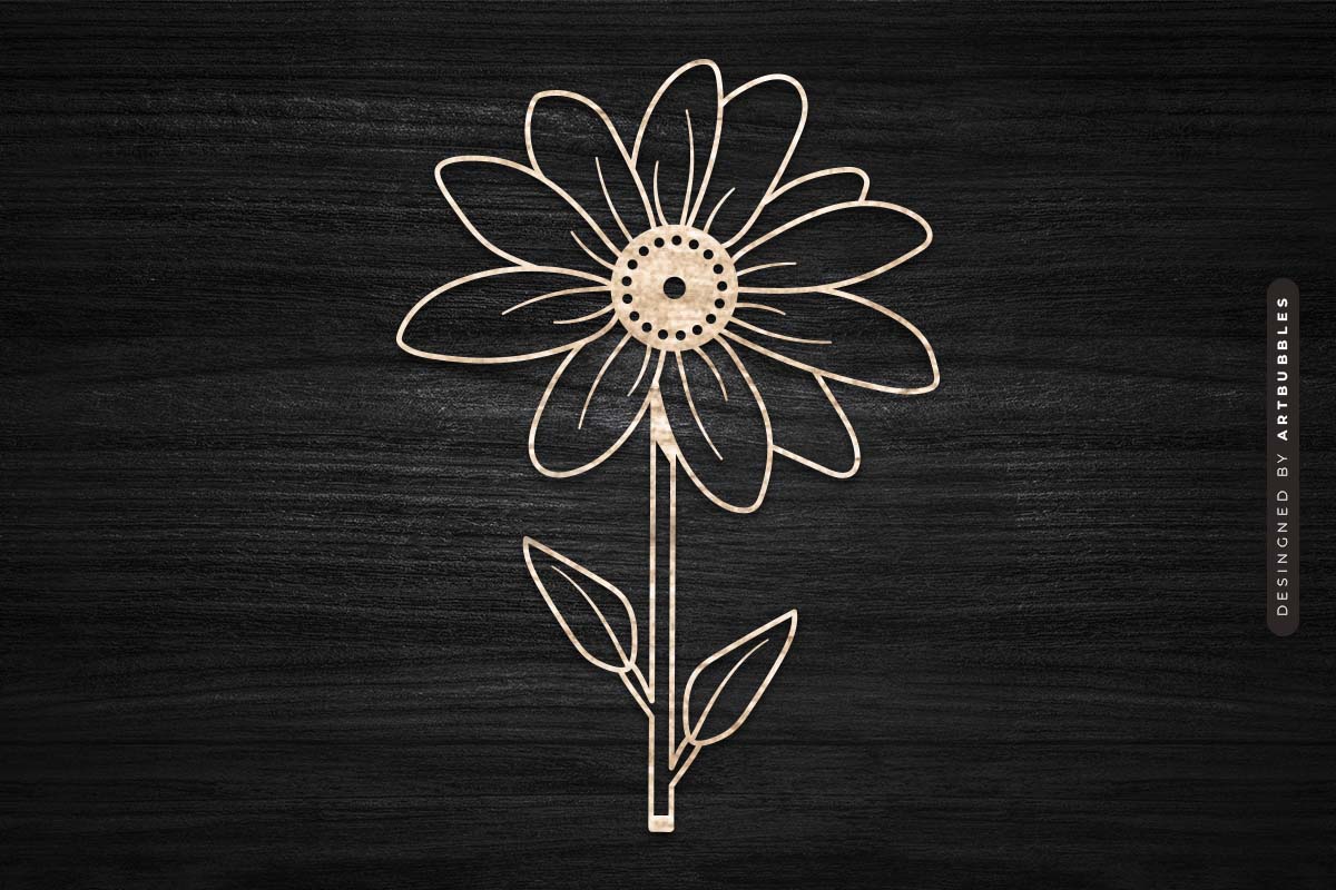 Laser Cut Sunflower SVG Vector Image 3.jpg