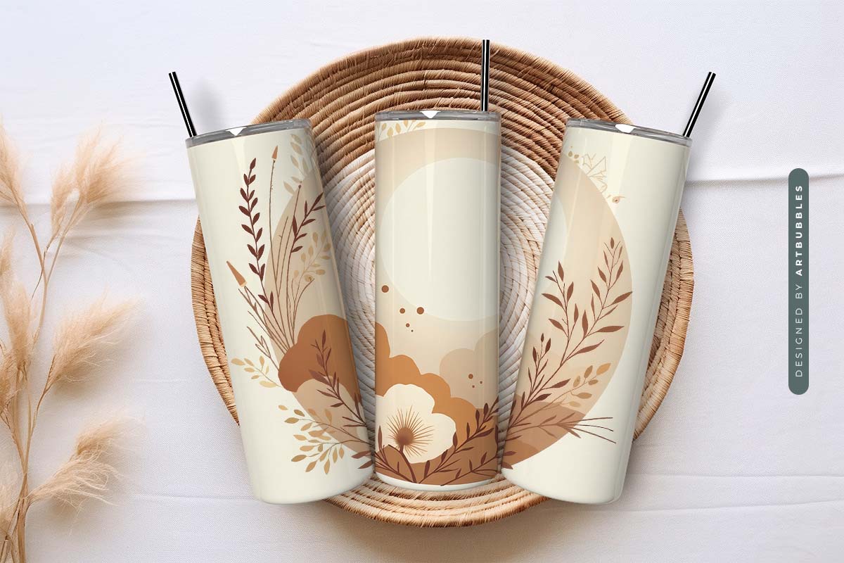 Boho 20oz Skinny Tumbler Wrap PNG Sublimation Image 3.jpg