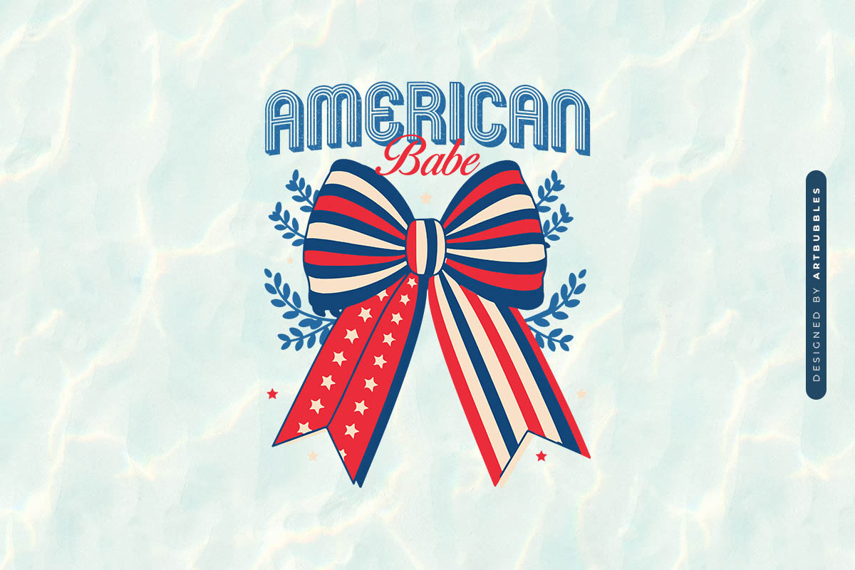 American Babe - Kids 4th of July Sublimation Image.jpg