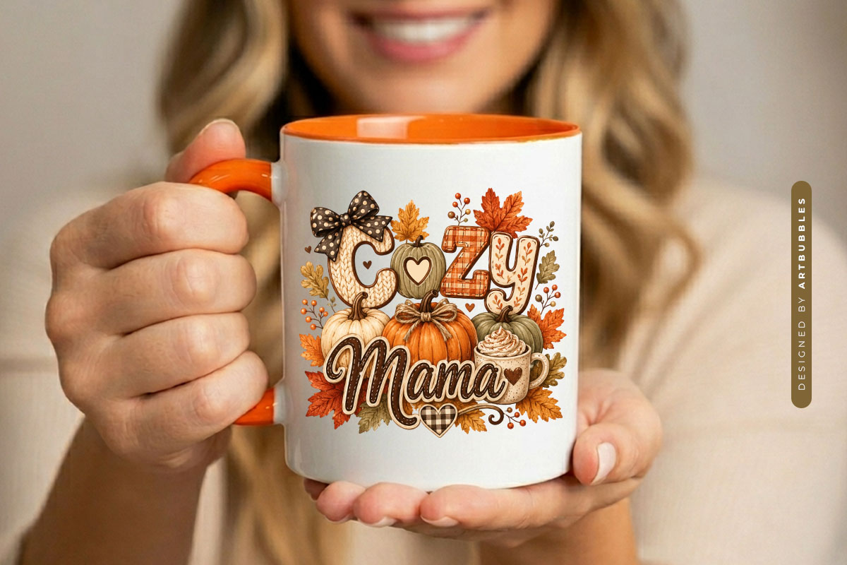 Happy Fall PNG Sublimation Transfer Mug Mockup Image.jpg