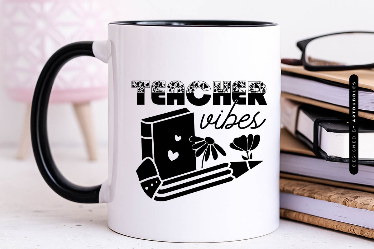 Floral Teacher Vibes SVG Mug Mockup Image.jpg