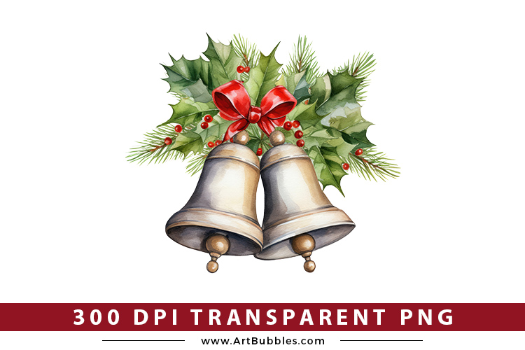 Christmas Jingle Bells Sublimation Clipart