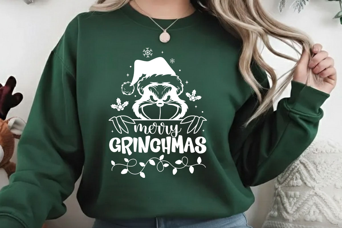 Merry Grinchmas - Christmas SVG File Sweatshirt Mockup image.jpg
