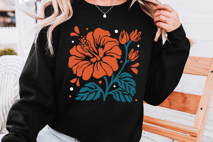 Artistic Hibiscus Flower Abstract SVG Sweatshirt Mockup Image.jpg