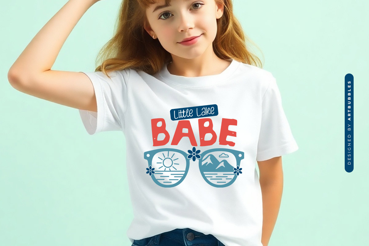 Little Lake Babe SVG File for Cricut T-shirt Mockup Image.jpg
