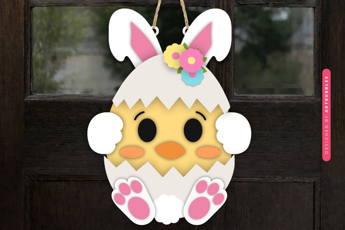 Easter Bunny Welcome Sign SVG Bundle Image 2.jpg