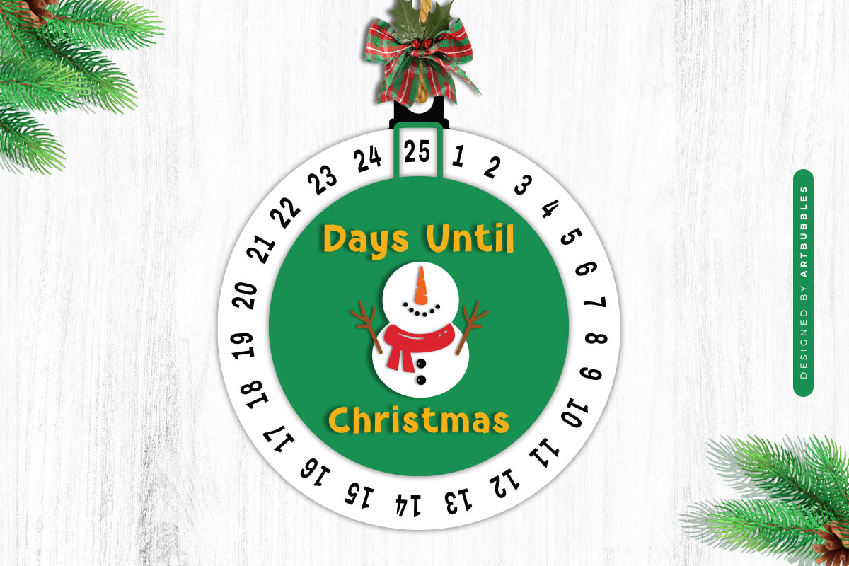 Snowman Days Until Christmas Countdown SVG PNG Image 2.jpg