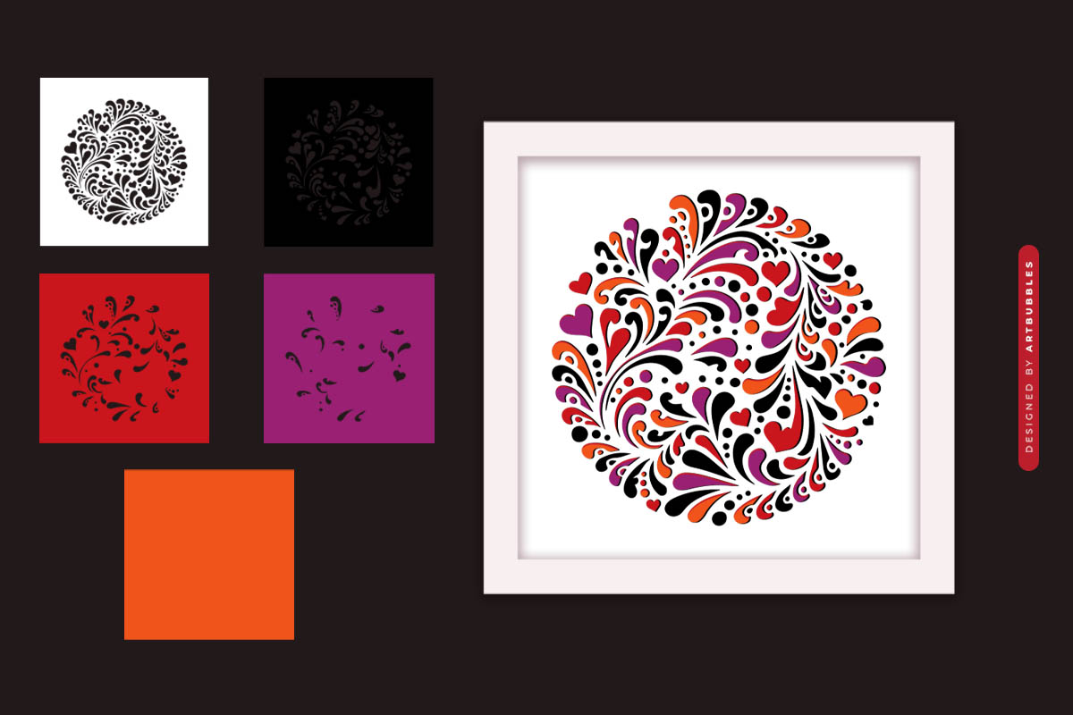 3D Valentine's Day Shadow Box SVG Cut File Image 2.jpg