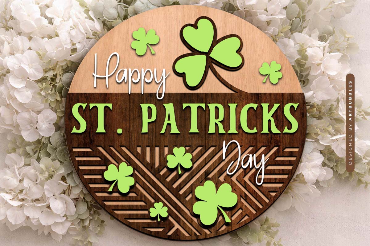 Happy St Patrick's Day Door Hanger Sign SVG Image 3.jpg