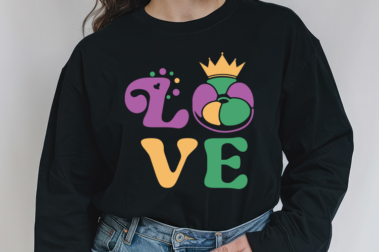 Love Mardi Gras SVG File Sweatshirt Mockup Image.jpg