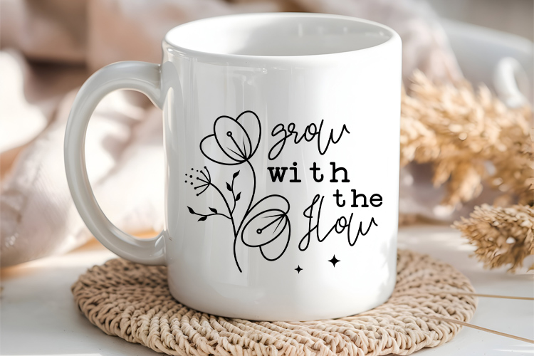 Grow with the Flow - Wildflower Quote Design SVG Mug Mockup Image.jpg