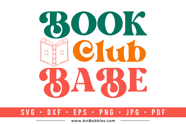 Reading Quote SVG, Book Club Babe SVG