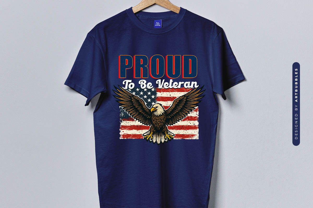Proud to be Veteran - 4th of July Sublimation T-shirt Mockup Image.jpg
