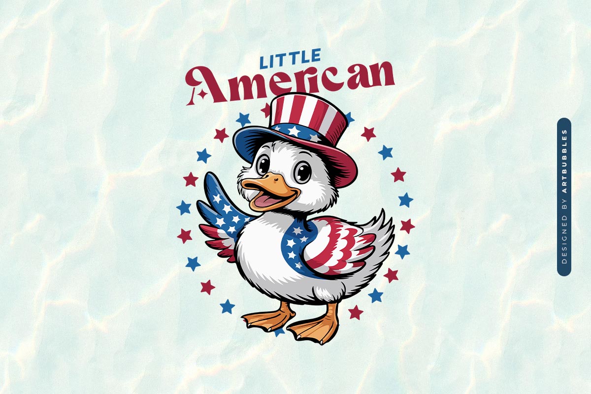 Little American - 4th of July Duck Sublimation Image.jpg