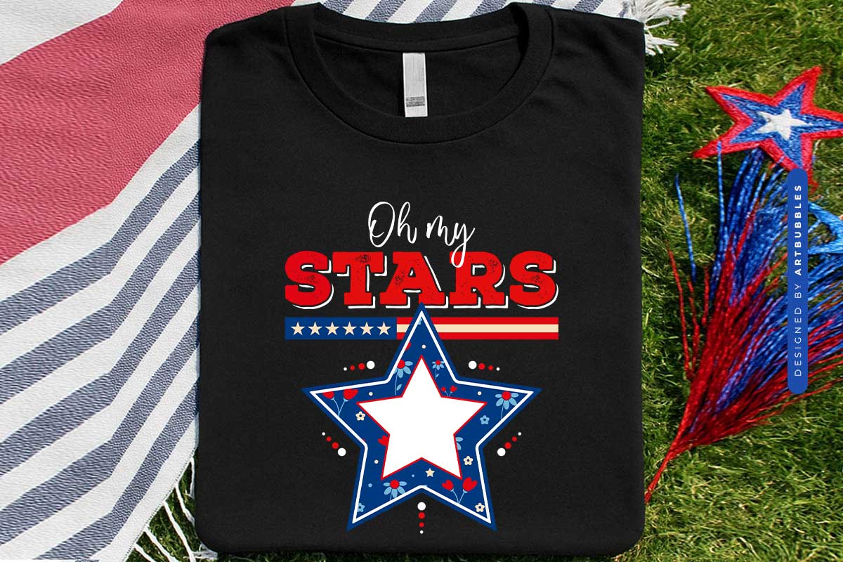 Oh My Stars - 4th of July Sublimation Print