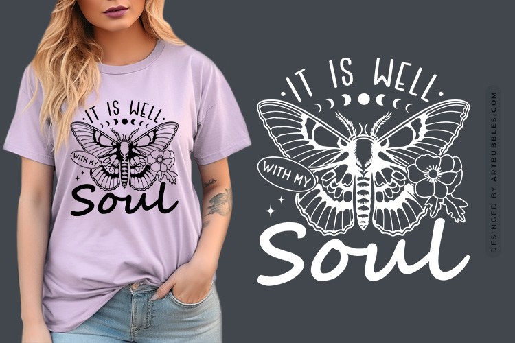 It is Well With My Soul - Free Butterfly Sayings SVG