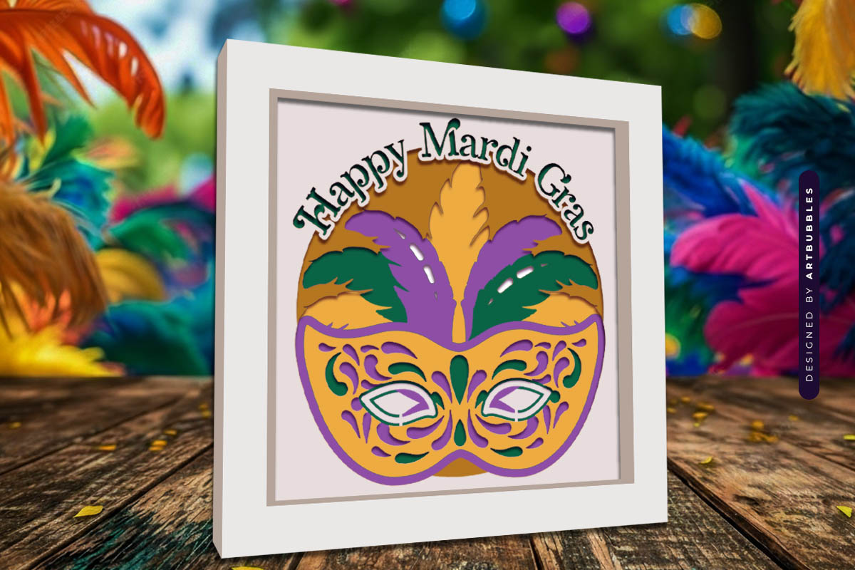 Happy Mardi Gras Shadow Box SVG Image 3.jpg
