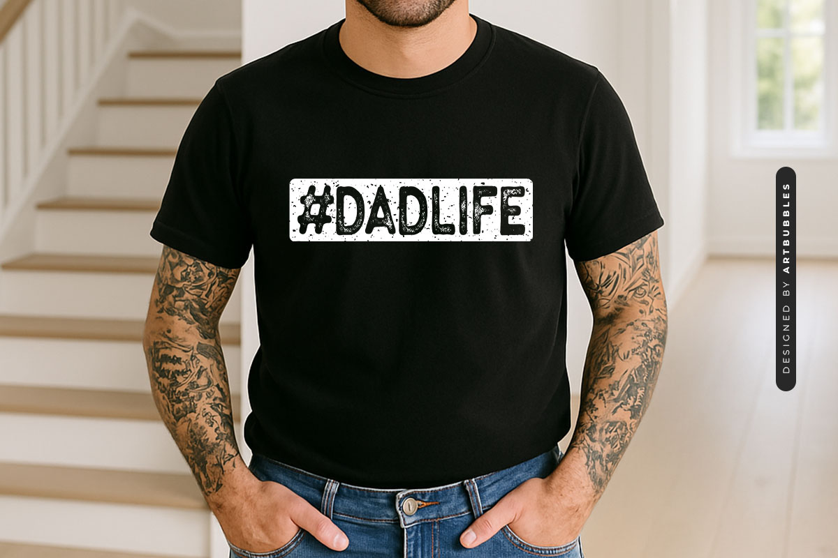 Dad Life - Father's Day Shirt Design SVG Tshirt Mockup Image.jpg