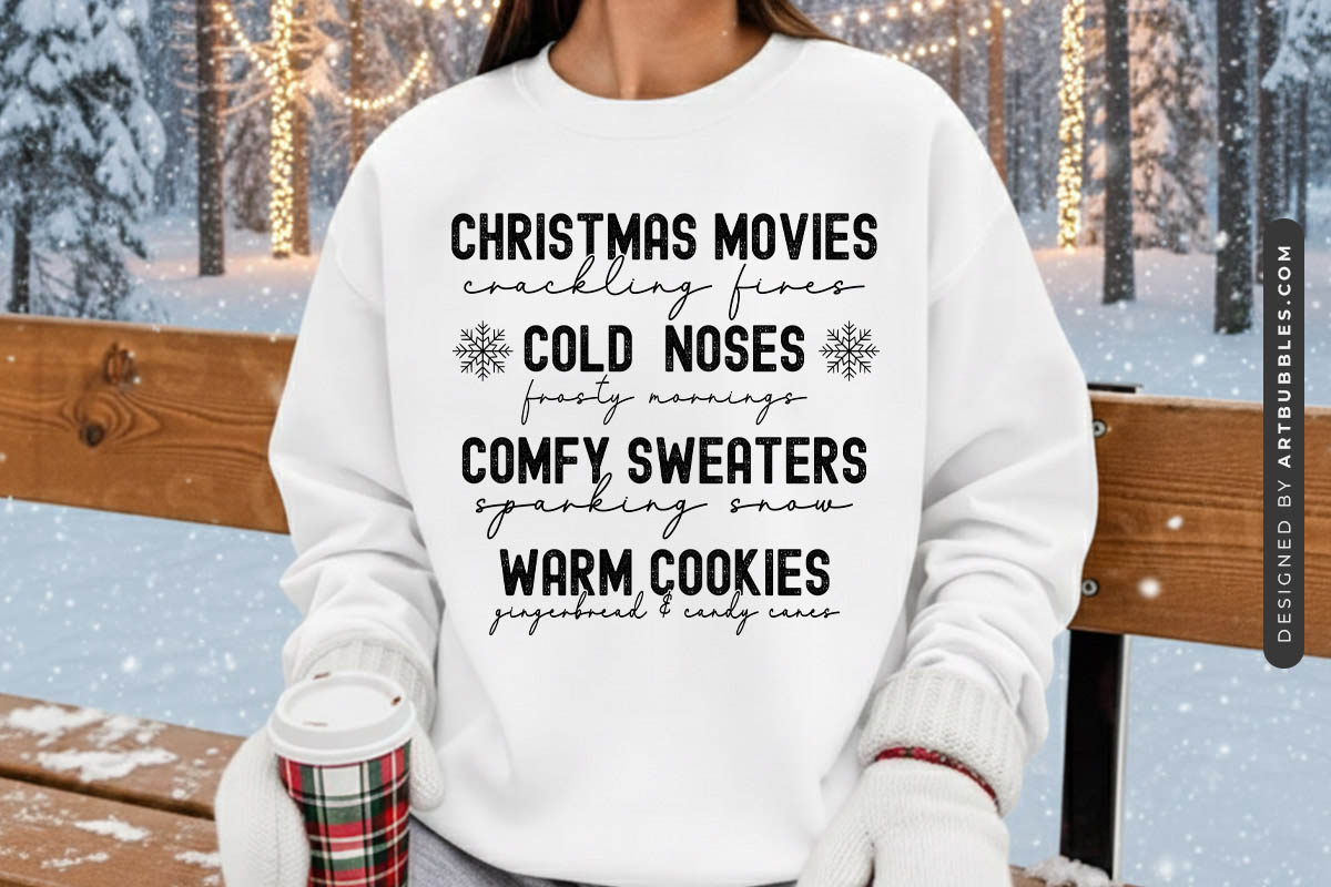 Christmas Movies Crackling Leaves - Winter SVG