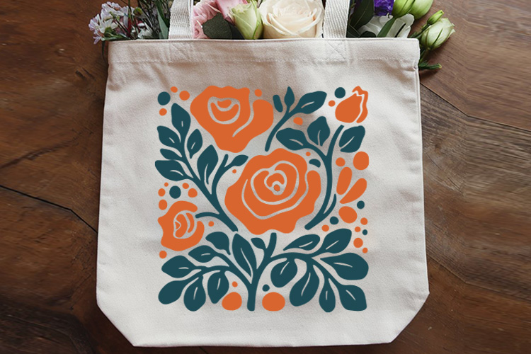 Minimal Line Art Abstract Flower SVG Tote Bag Mockup Image.jpg
