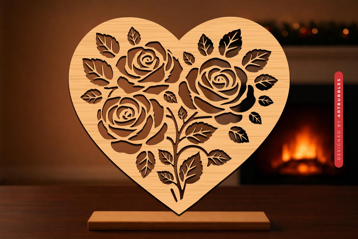 Rose Heart Laser Cut Valentine's Day SVG Image 3.jpg