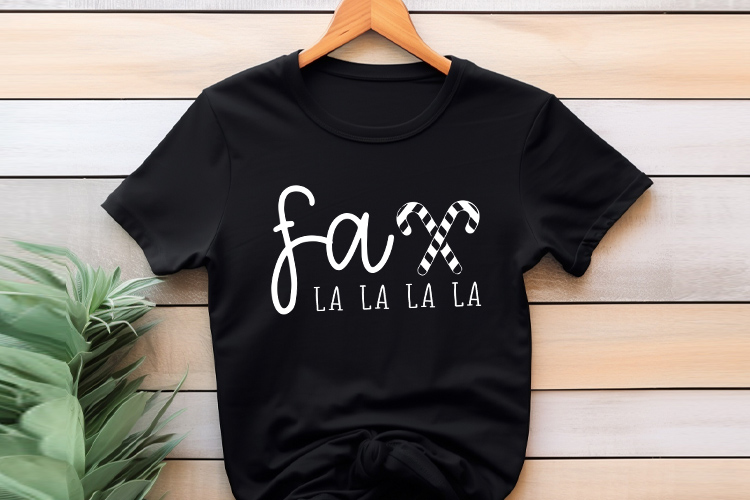 Fa La La La - Unique Boho Christmas SVG Tshirt Mockup Image.jpg