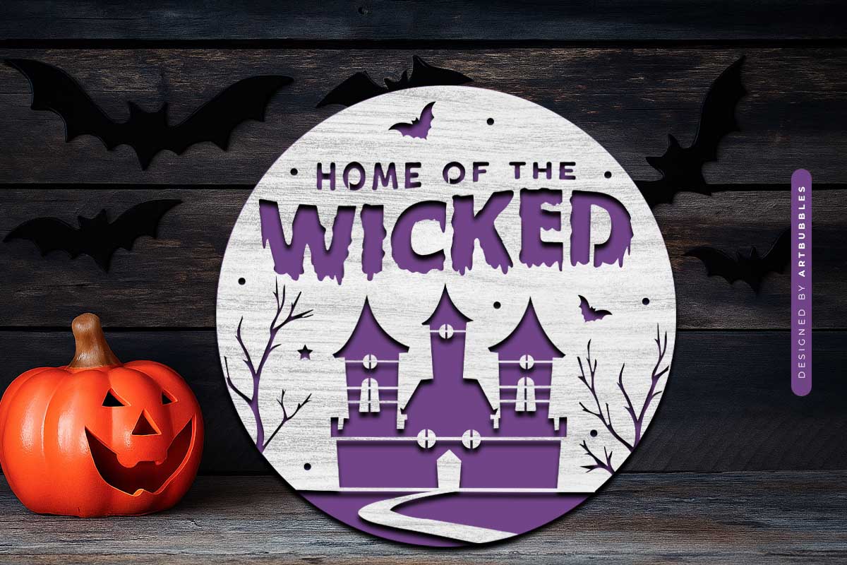 Halloween Door Hanger SVG Laser Cut File Image 2.jpg