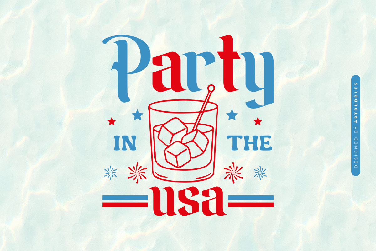 Party in the USA - Funny 4th of July SVG Image.jpg