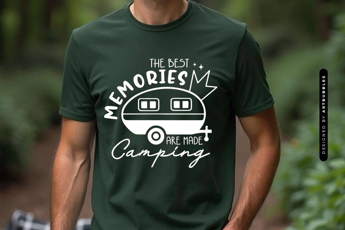 The Best Memories are Made Camping SVG T-shirt Mockup Image.jpg