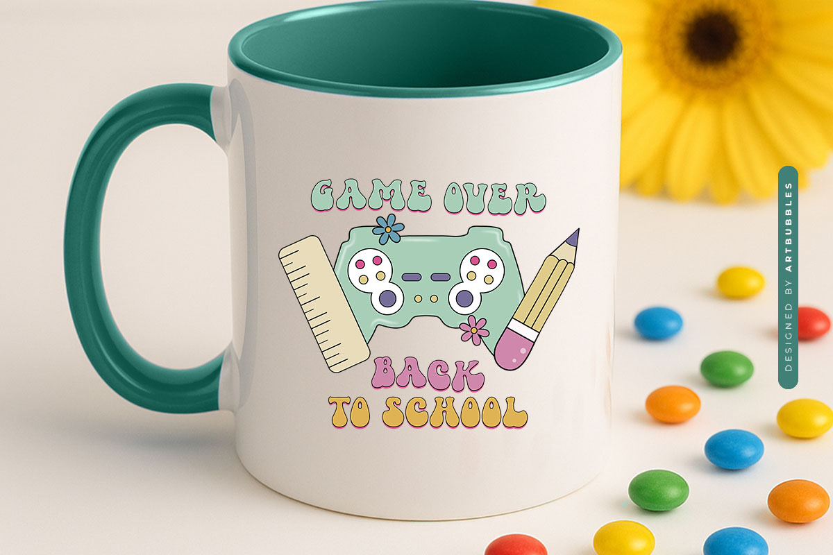 Game Over Back to School Retro Sublimation Mug Mockup Image.jpg