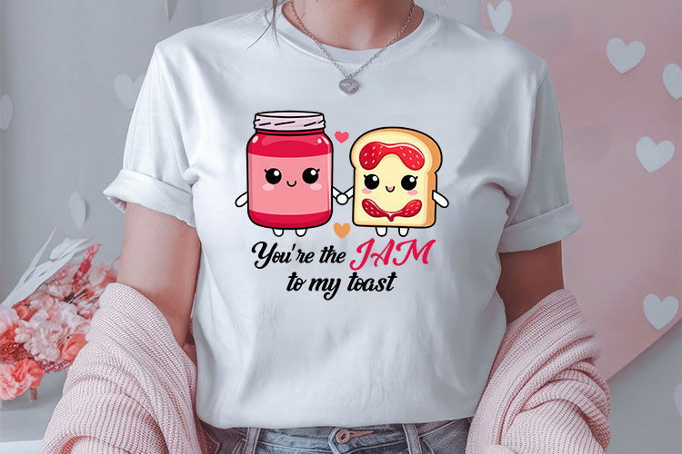 Valentine's Day Funny Food Sublimation PNG Tshirt Mockup Image.jpg