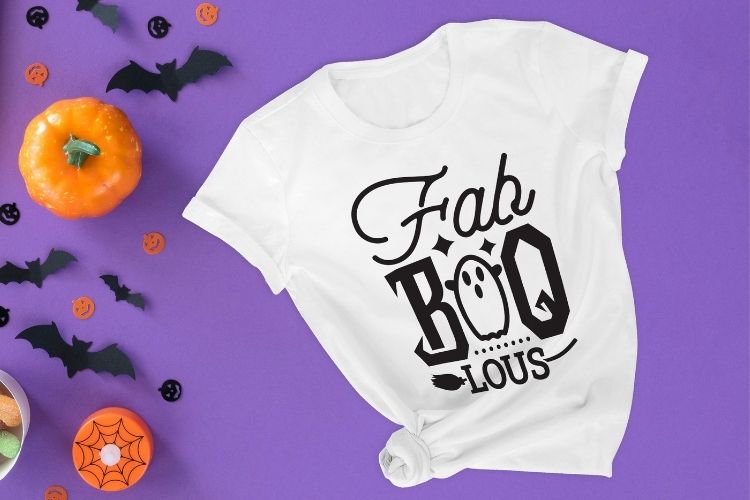 Fab Boo Lous - Spooky Halloween SVG T-shirt Mockup Image.jpg