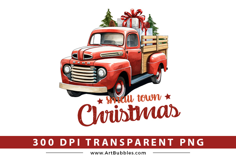 Small Town Christmas PNG Sublimation