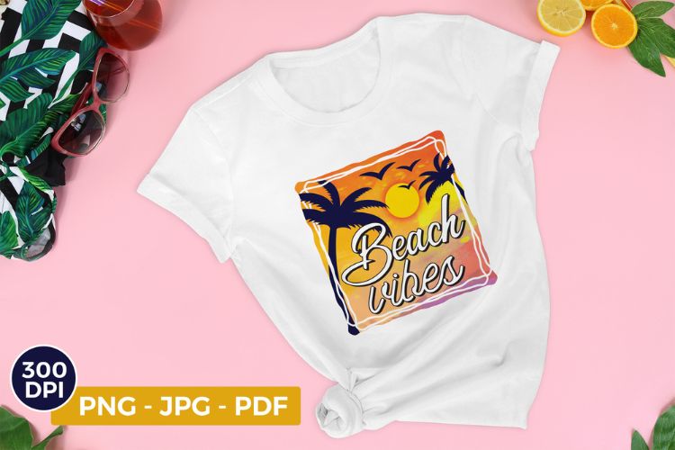 Beach Vibes - Summer Sublimation Print Image.jpg