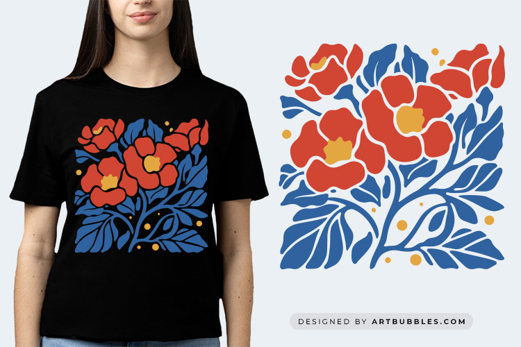 Colorful Abstract Flower SVG