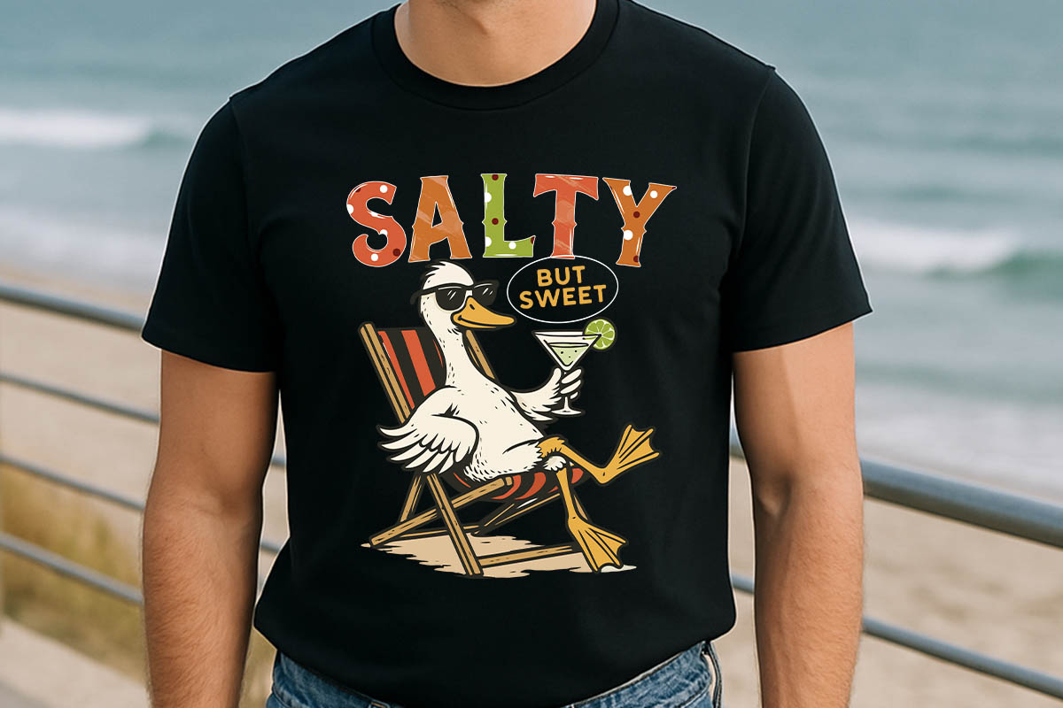 Salty but Sweet - Summer PNG Sublimation T-shirt Mockup Image.jpg